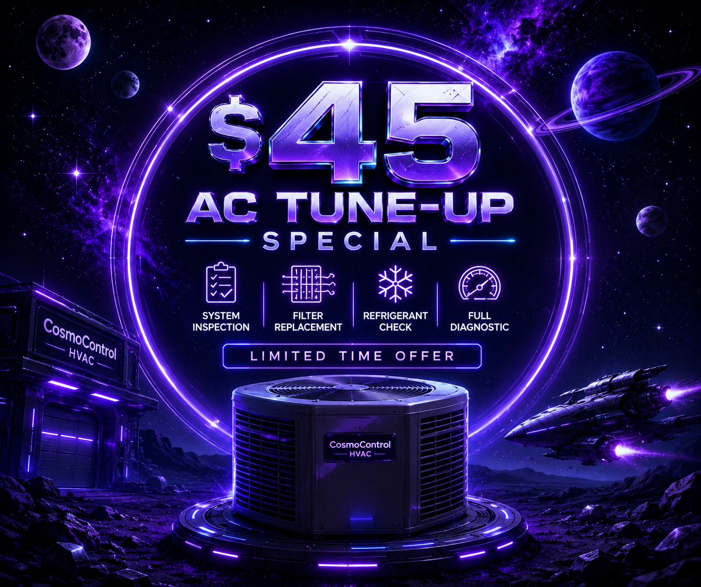 $45 AC Tune-Up Special
